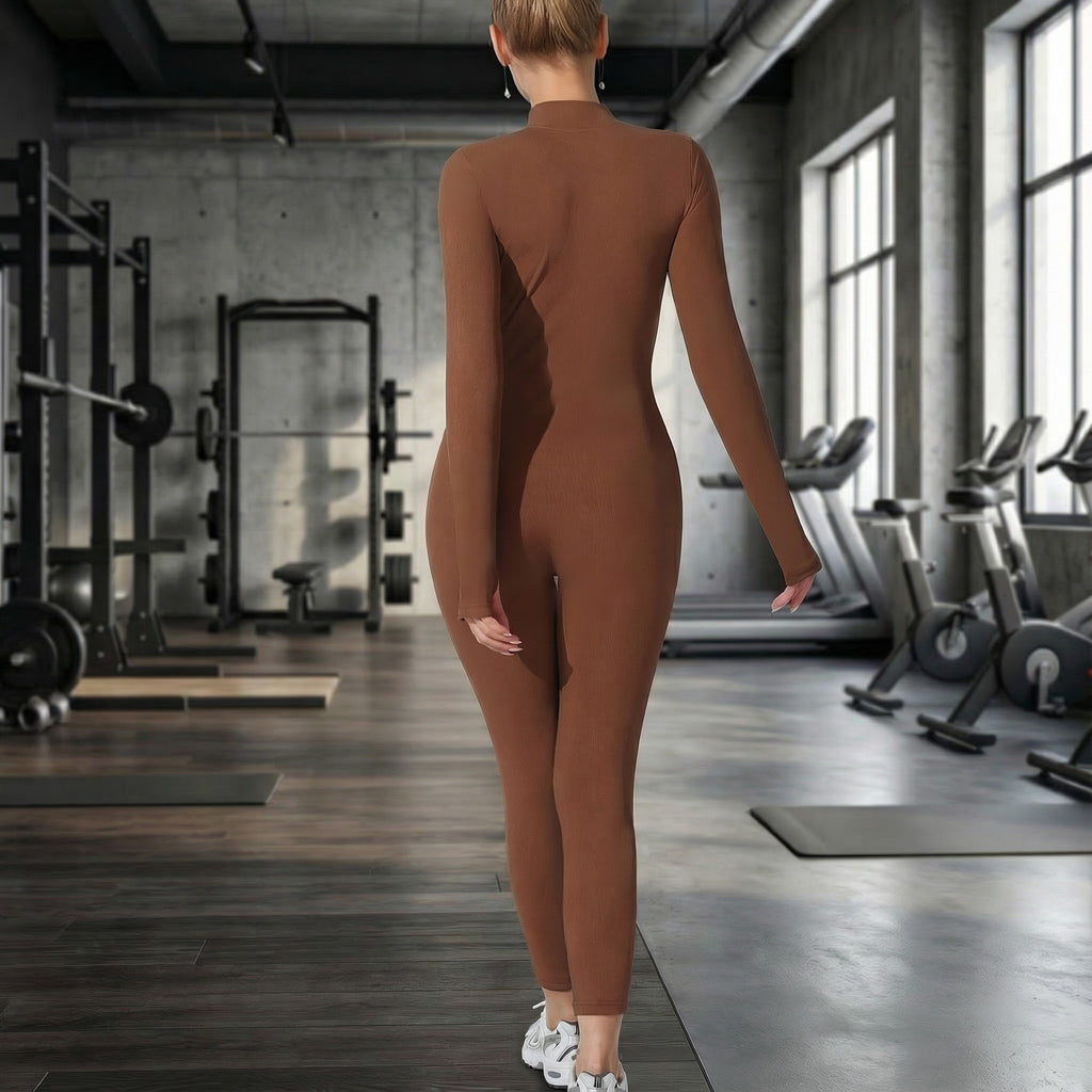 Women's Fashion Simple Solid Color Bodysuit